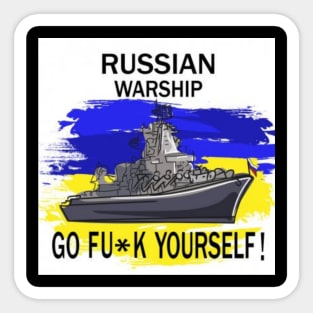 Russian warship Sticker